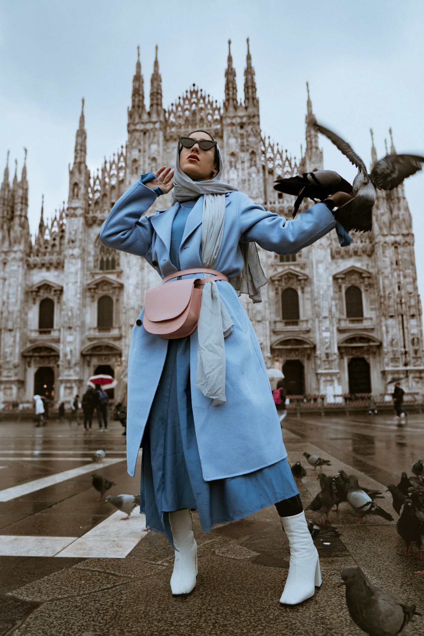 Fashion editorial in Milan